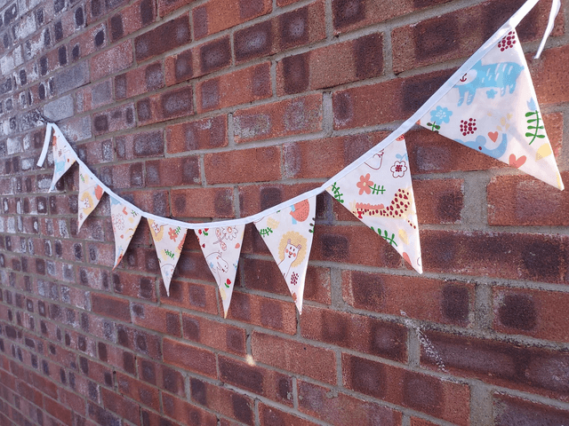 Safari Animal Cotton Bunting, Garland, Wall Hanging,