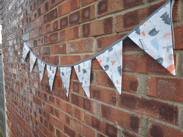 Woodland Wildlife Cotton Bunting, Garland, Wall Hanging