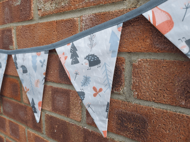 Woodland Wildlife Cotton Bunting, Garland, Wall Hanging