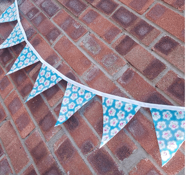 Outdoor Waterproof Pink Rose Bunting, Garland, Wall Hanging
