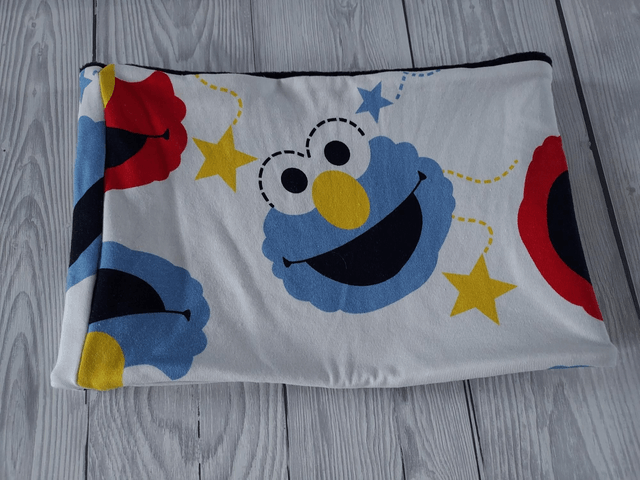Elmo Neck Warmer, Snood with Black Fleece, 