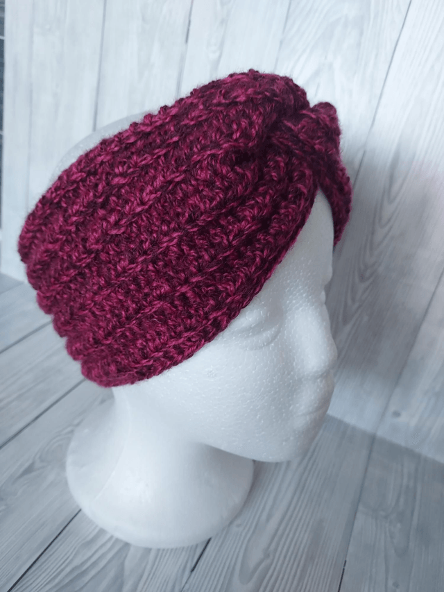 Pink Crochet Ear Warmer, Earwarmers, Crochet Headband, Knit Headband, Child Earwarmer Size 4-12 Yrs