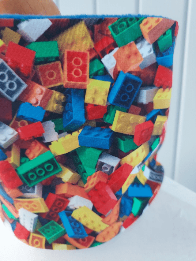 Lego Neck Warmer, Snood with Royal Blue Fleece