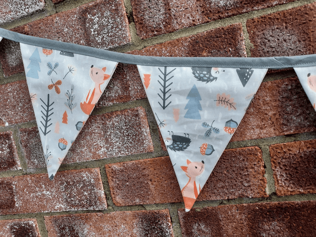 Woodland Wildlife Cotton Bunting, Garland, Wall Hanging