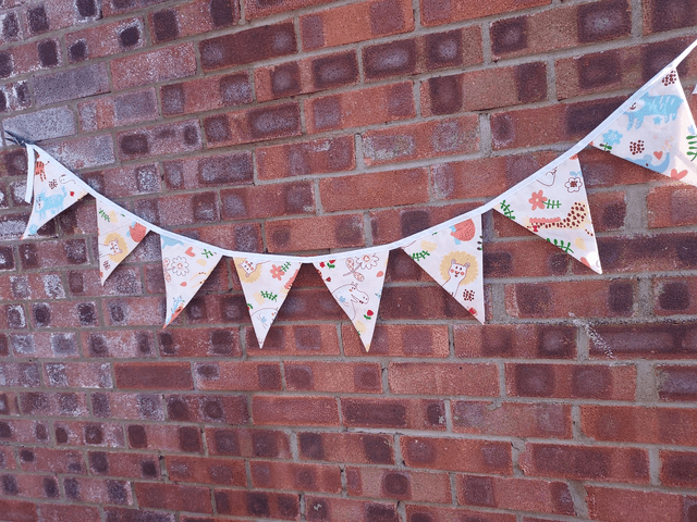 Safari Animal Cotton Bunting, Garland, Wall Hanging,