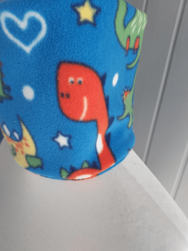 Dinosaur Soft Fleece Neck Warmer, Snood with Dinosaur Fleece