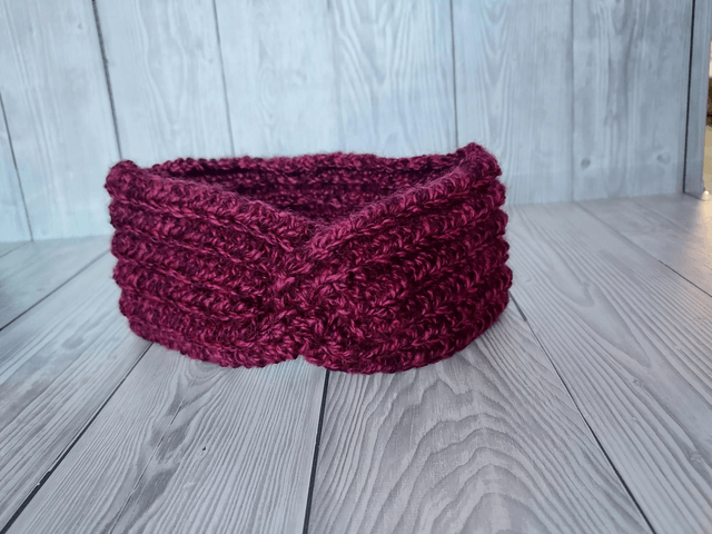 Pink Crochet Ear Warmer, Earwarmers, Crochet Headband, Knit Headband, Child Earwarmer Size 1-3Yrs