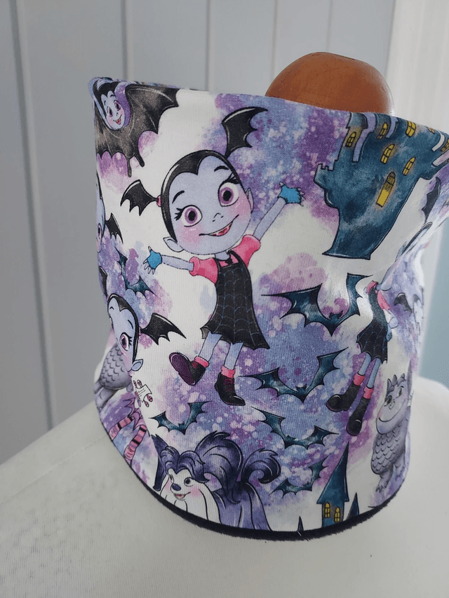 Vampirina Neck Warmer, Snood with Black Fleece,