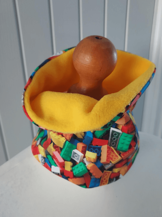 Lego Neck Warmer, Snood with Yellow Fleece,