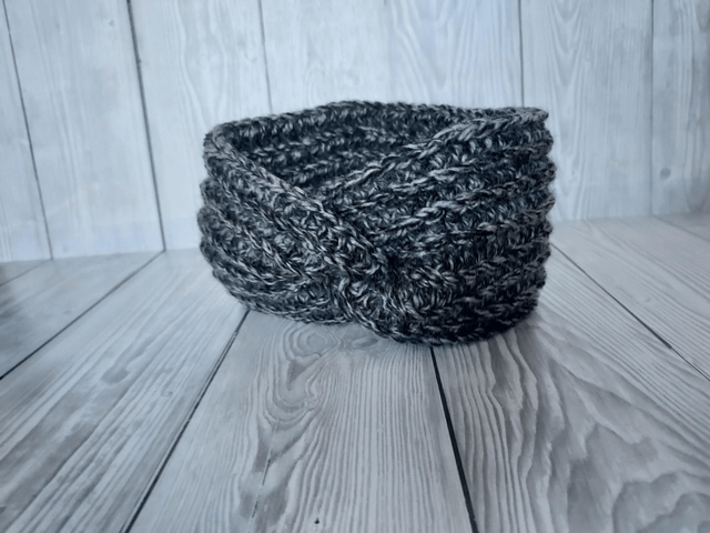 Grey Crochet Ear Warmer, Earwarmers, Crochet Headband, Knit Headband, Child Earwarmer Size 6-12 Months