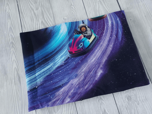 Out of Space Race Neck Warmer, Snood with Space Jersey,